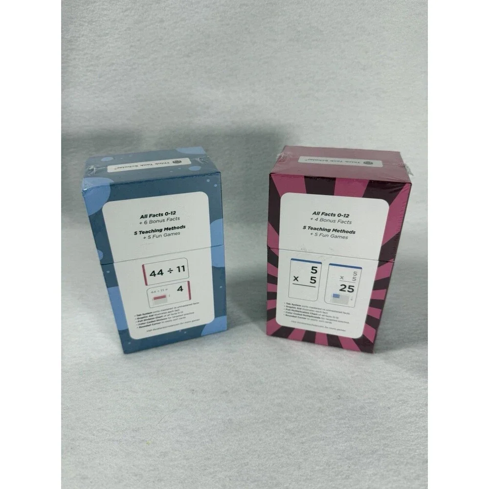 Think Tank Scholar Multiplication & Division Flash Cards New